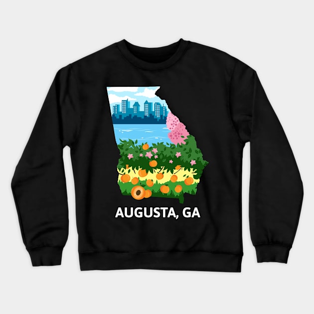 Augusta, GA Crewneck Sweatshirt by A Reel Keeper